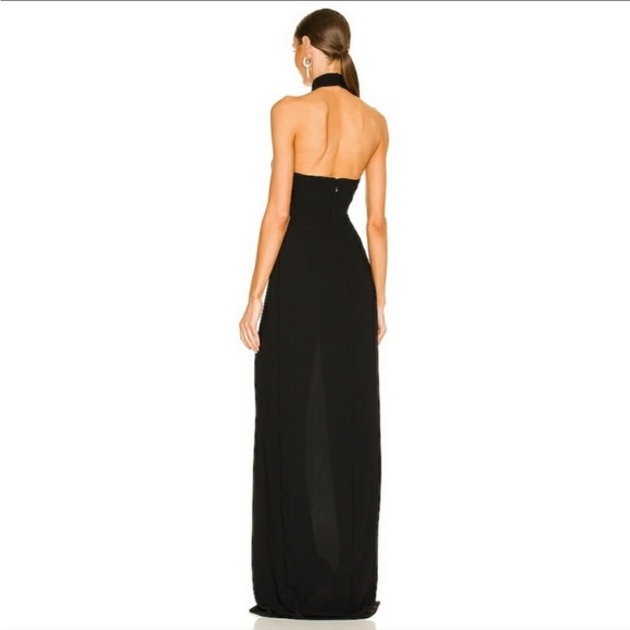 NEW Amanda Uprichard Queen Gown in Black - Picture 2 of 5